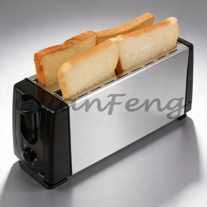 Compact 4-slice tabletop waffle toaster, American plug multifunctional baking tray