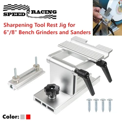 Adjustable Rest Sharpening Jig for 6 inch or 8 inch Bench Grinders and Sanders Easy Tool Honing