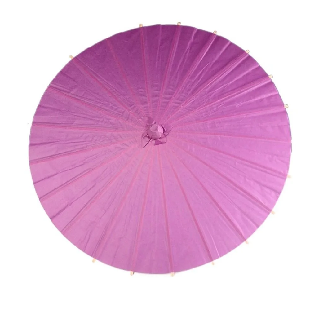Traditional Handmade Paper Umbrella Classical Colorful Blank Paper Umbrella Vintage DIY Painting Paper Umbrella Photography Prop