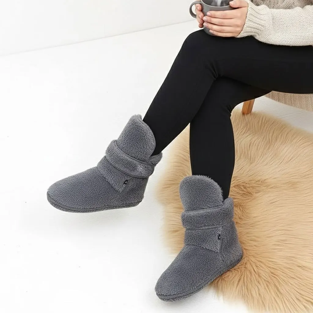 Winter enkelwarmersokken - thermische voet- en enkelsteun voor heren en dames |   Gietvriendelijke pantoffelsokken voor binnen