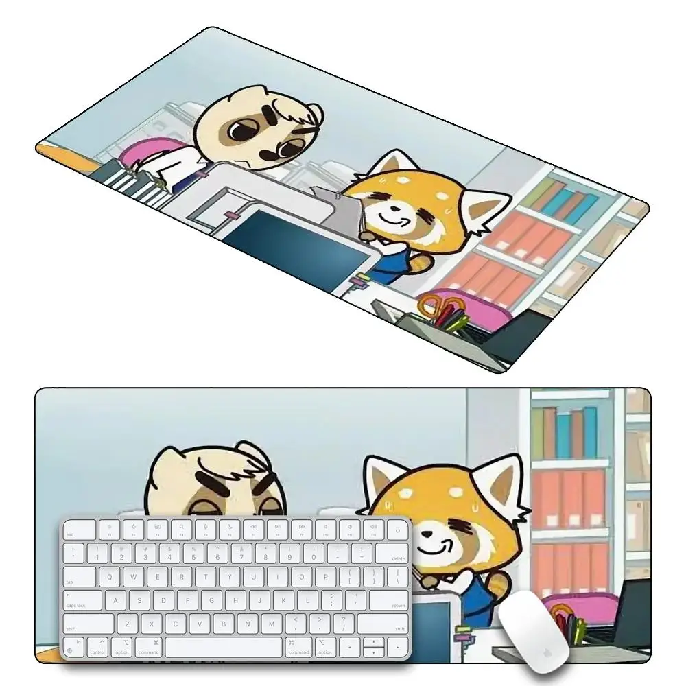 

Мультяшный анимационный коврик для мыши a-aggretsuko, коврик для мыши, настольный коврик для мыши, милый HD настольный коврик, расширенные коврики для игровой клавиатуры, большой XXL