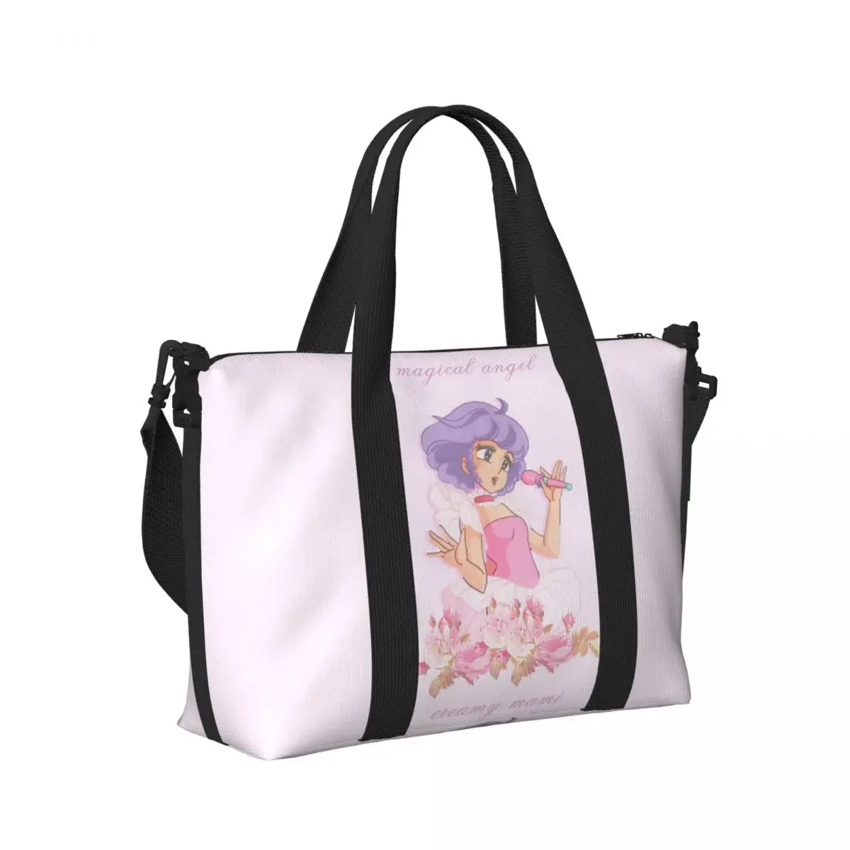 

Пляжная сумка Creamy Mami Texture: вместительная сумка-тоут для спортзала, спорта, шопинга, женская сумка через плечо