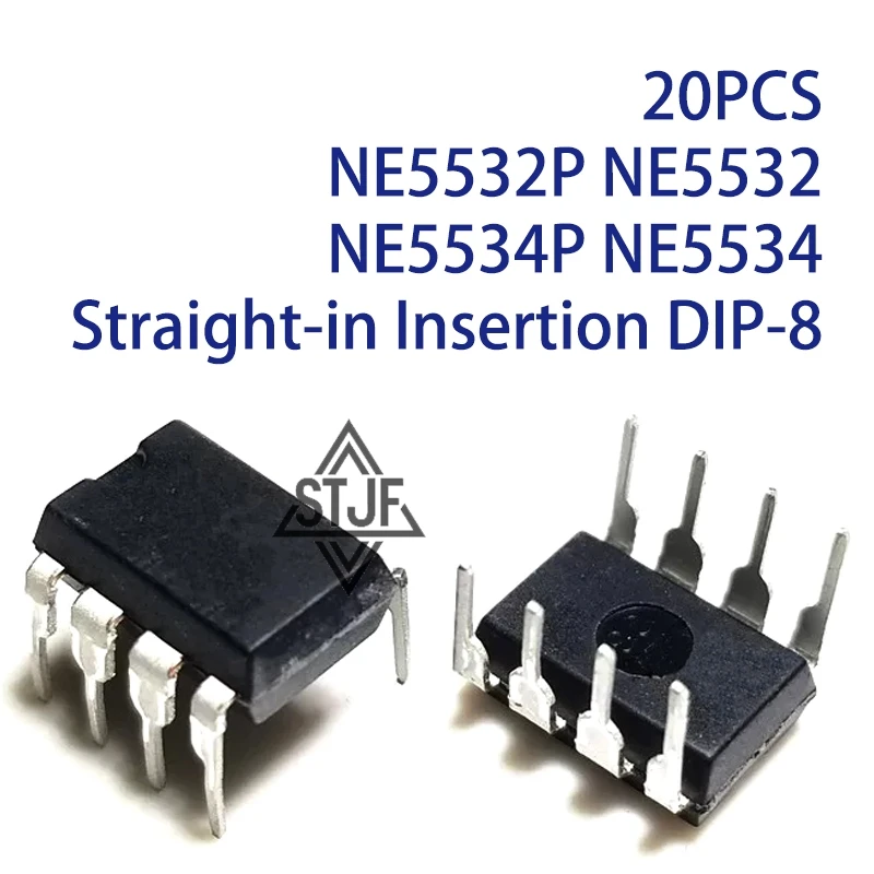 20PCS NE5532P NE5532 NE5534P NE5534 Straight-in Insertion DIP-8