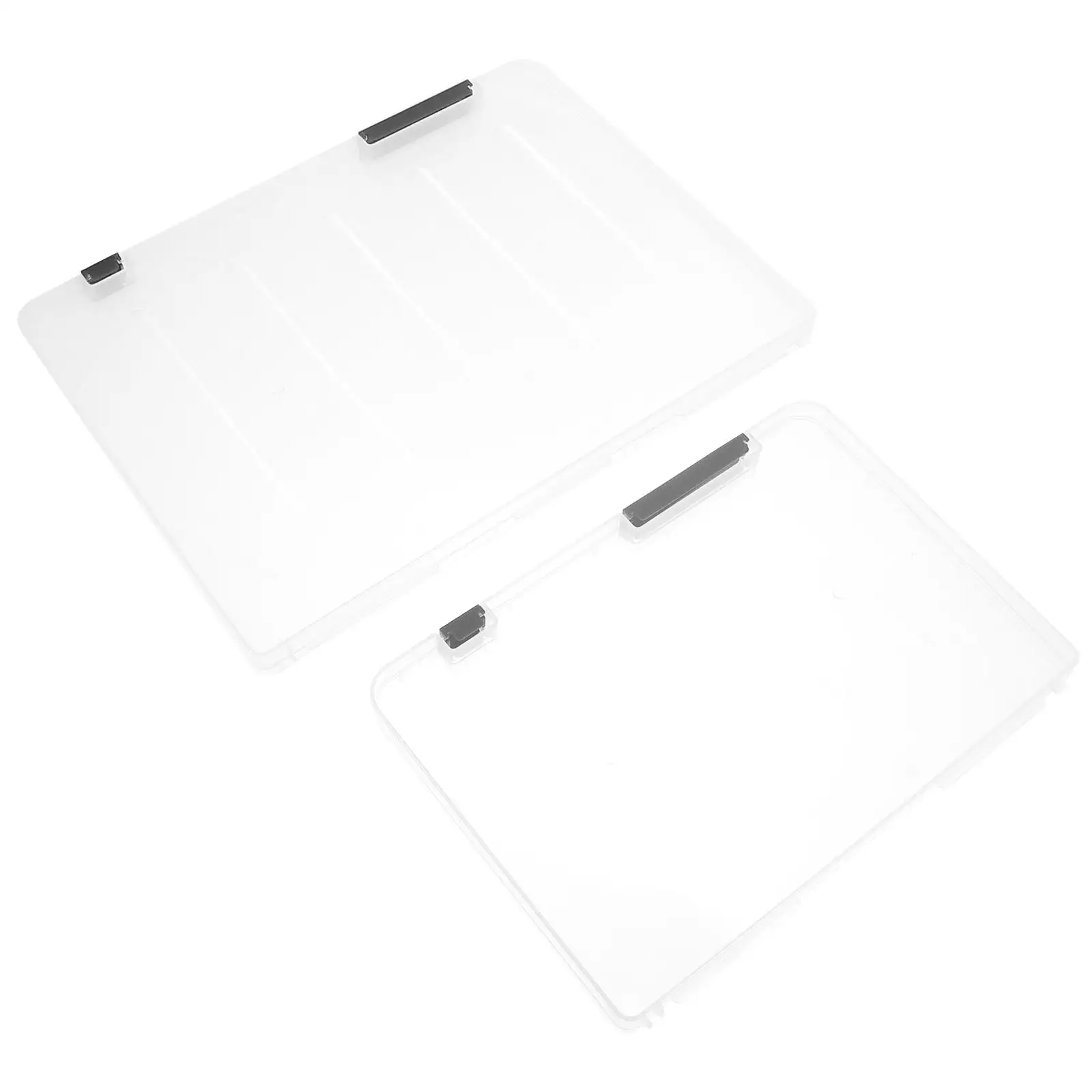 

2Pcs File Storage Box A5 Size Black Color PP Material Document ganizer For Office Home Desktop Notes Holder File Box