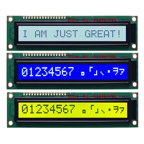 5V Bigger 1601 Display Large Character 16X1 16*1 Dot Matrix Screen Module LCD Industrial