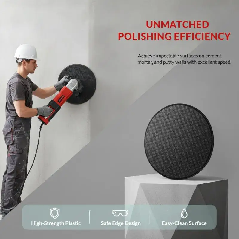 ABS Wall Grinding Disc Floor Smoothing Black White Trowel Plate Ultra Soft Wear-resistant Concrete Floor Sander