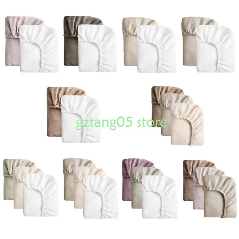 

57EE 1 Set Soft & Comfortable Fitted Sheet Cotton Crib Bed Sheet Breathable Design