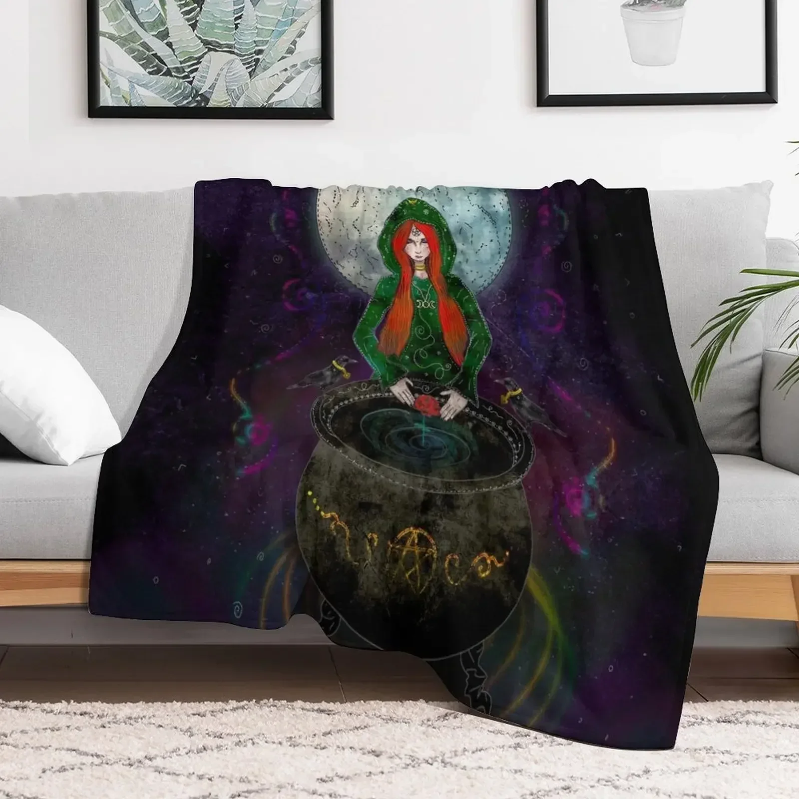 

Cerridwen Throw Blanket valentine gift ideas Sofas Soft Beds Multi-Purpose Blankets Flannel christmas gifts Blankets