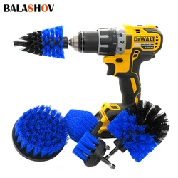 11pcs Electric Drill Brush Head Cleaning Household Universal Tapered Tools Floor Tile Polishing Kitchen Bathroom Car Wash Set