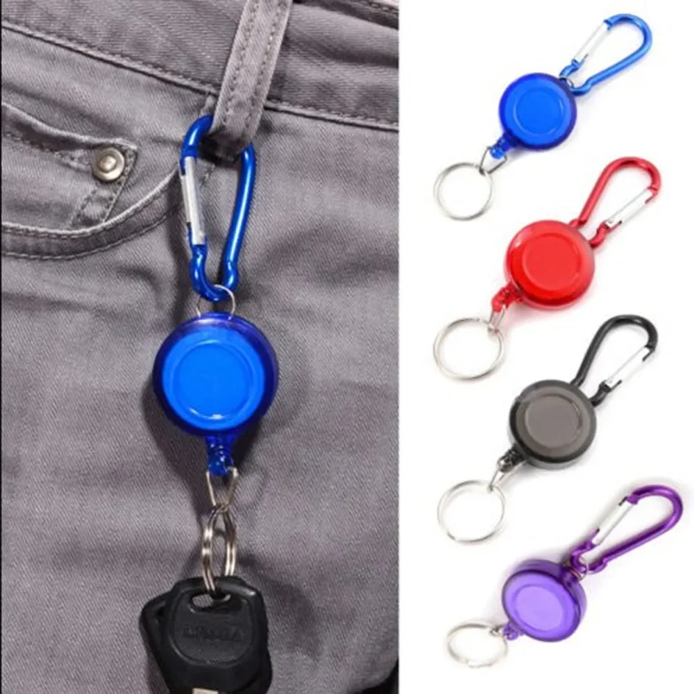 

Multifunction Retractable Key Chain Carabiner Hooks Ski Pass Holder Hunting Tools Outdoors Accessories Carabiner