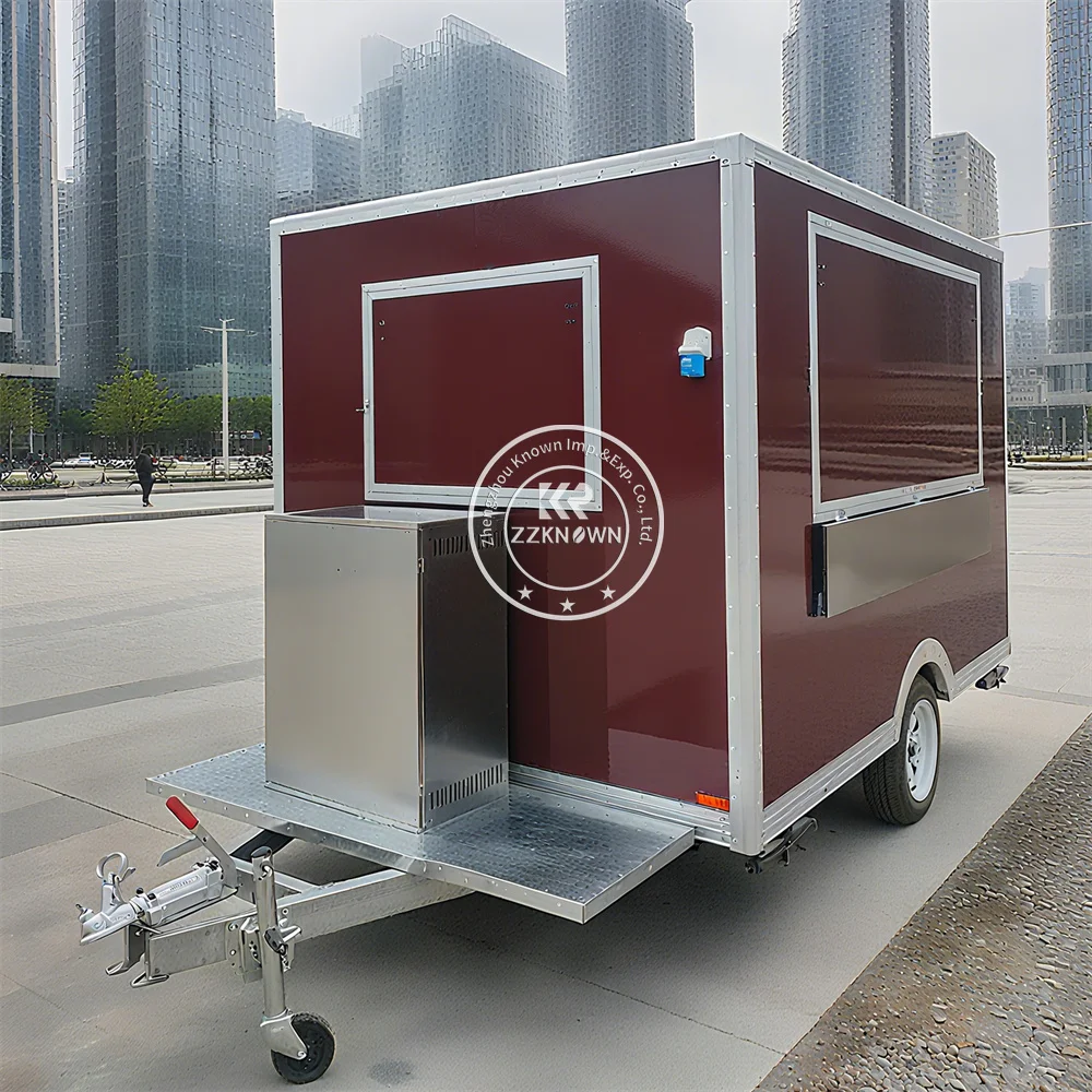 

Street Concession Catering Mobile Coffee Fast Food Vanding Trailer Fully Equipped Mobile Bar Coffee Van Food Truck For Sale