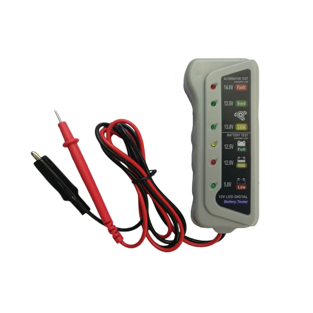

Smart Digital 12V Tester Led Indicator Charging System Analyzer Durable Monitor Measurer For Vehicle Tool Parts