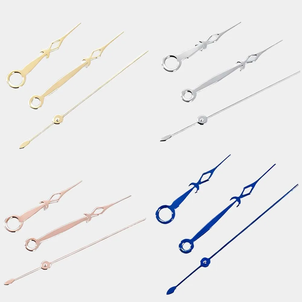 

Стильные элегантные полые стрелки часов для NH35 NH36 4R 7S, сменные механизмы, золотые/розовые/синие/серебряные стрелки, указатели часов