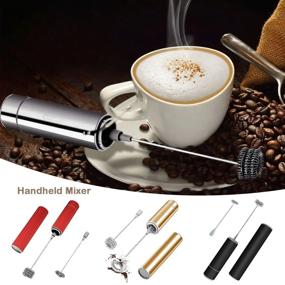 

Rechargeable Wireless Milk Frother Handheld Design Wireless Operation Electric Foam Maker 3 Speed Settings Electric Power