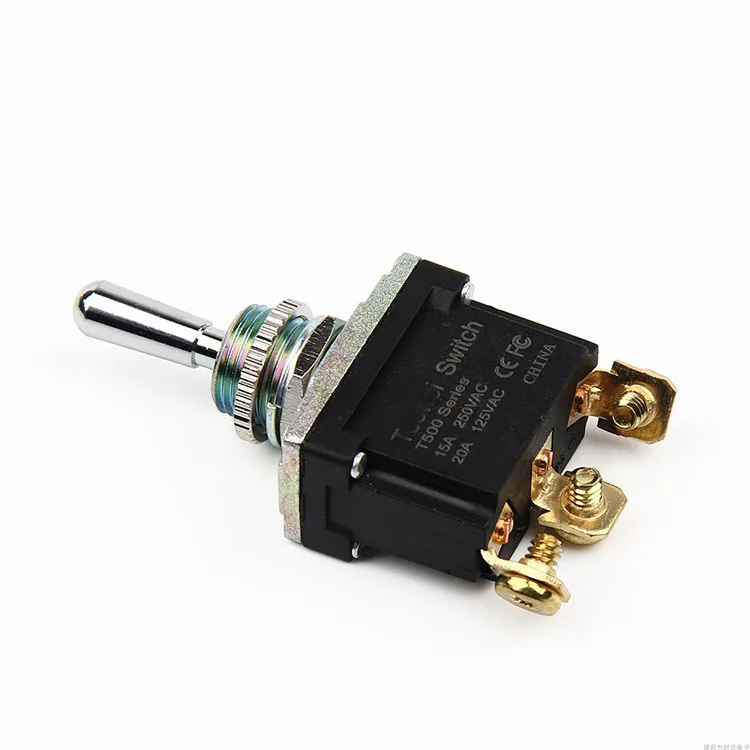 Original T501CW/T501CT Toggle switch IP67 waterproof oil proof car outdoor yacht 3 pin 3 speed self-locking ON-OFF-ON