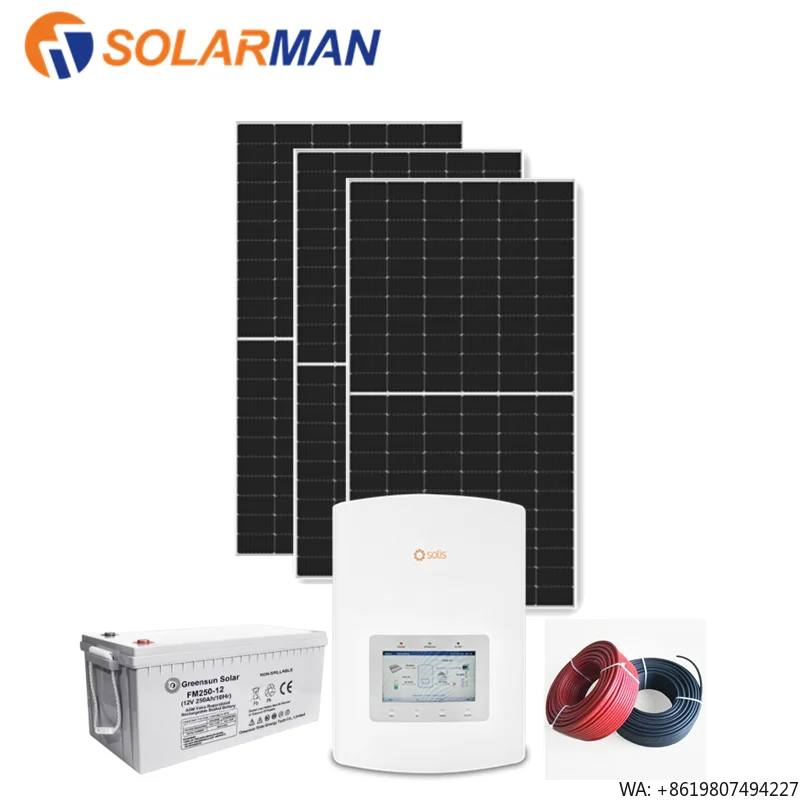 Hybrid Solar Panel System for Home Use 3KW 5KW 8KW 10KW Solar Power Inverter with MPPT Controller 8000W Mono Solar Panel
