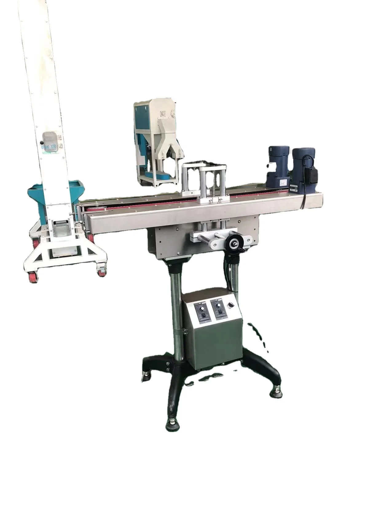 WA Electric High-Speed Adjustable PVC Chain Conveyor Bottomless Side Belt Clamp Anti-Bacterial Durable Oil Resistant Food Shop