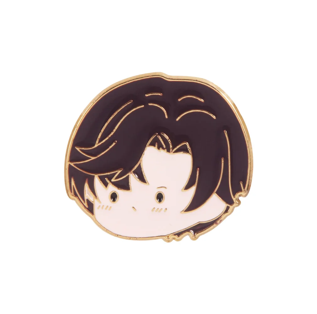 Anime Bungo Stray Dogs Pins Cartoon Dazai Osamu Enamel Badge Brooch Metal Lapel Pin for Fans Cosplay Jewelry Accessories Gift