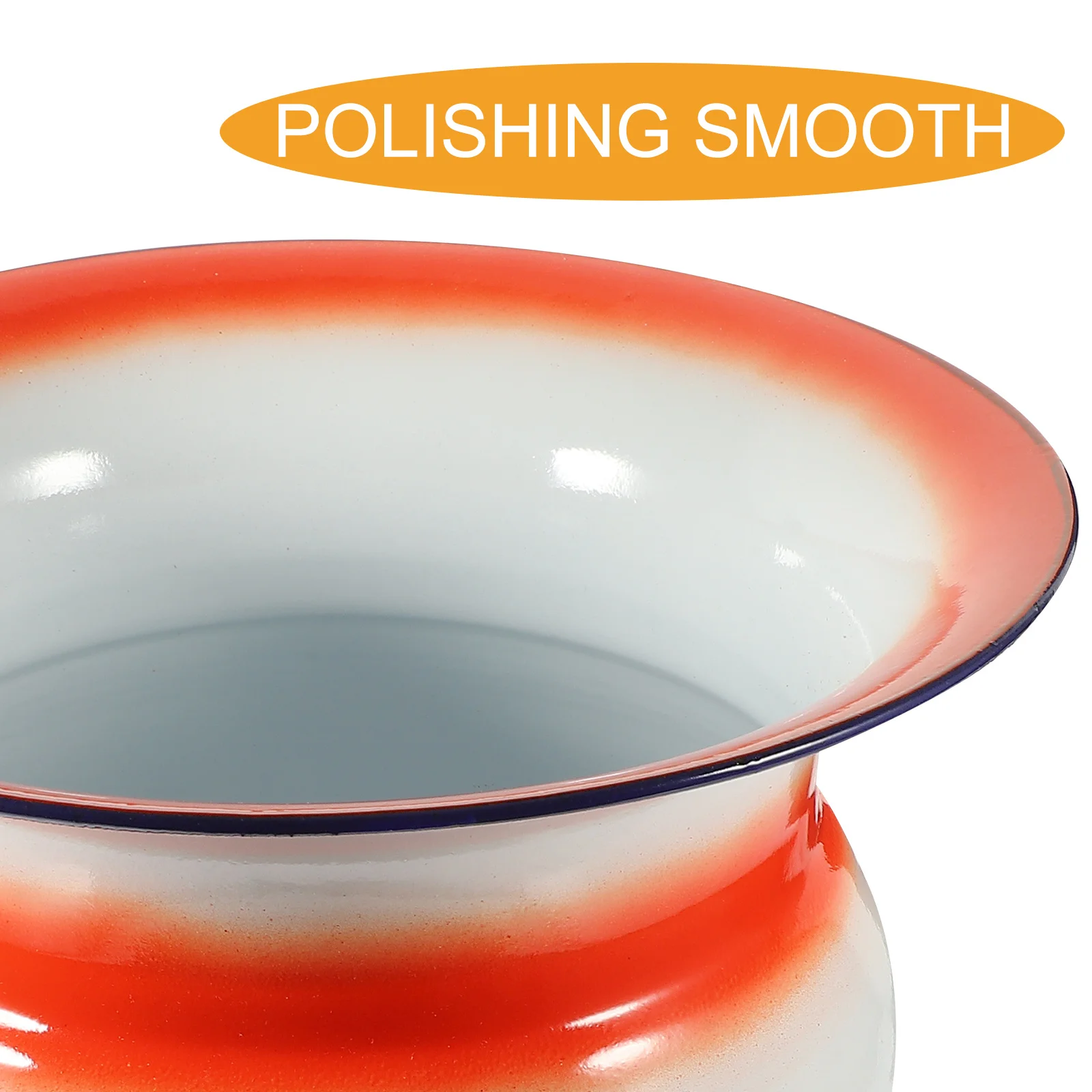 

1Pcs Enamel Fruit Basket Creative Design Chinese Themed Printing Desktop Storage Container for Kitchen Enamel Fruit Basket