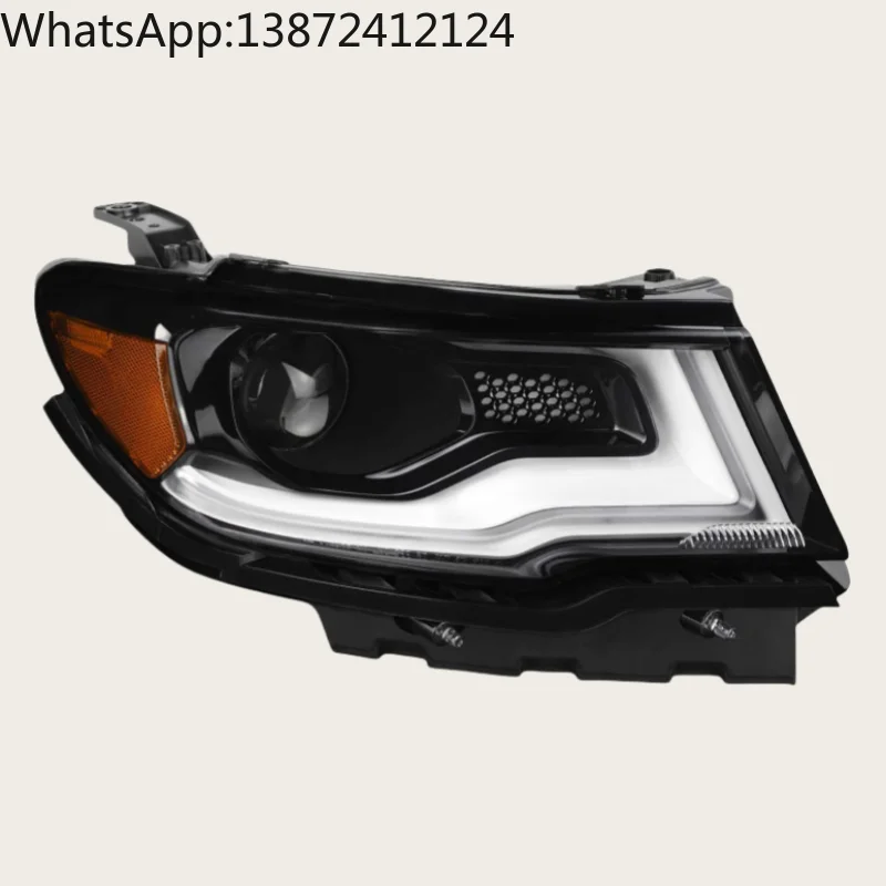 

for Jeep Compass Headlight assembly car light Original MP MK49 M6 LED halogen USA OEM 55112714AB 68292228AF 68292229AF