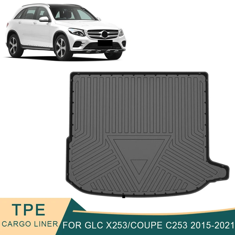 

For Mercedes-Benz GLC X253 Coupe C253 2015-2023 Auto Car Cargo Liner All-Weather TPE Trunk Mats Boot Tray Carpet Accessories