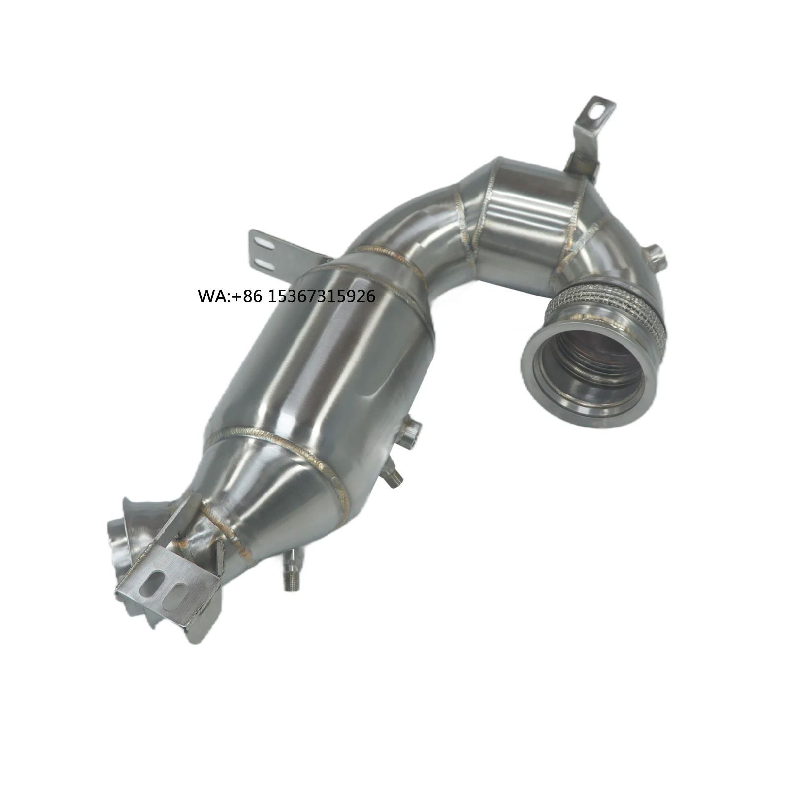 

High Performance 304 Stainless Steel Downpipe GT50 AMG GT53 E53 3.0T 2019+ Exhaust straight Header Downpipe