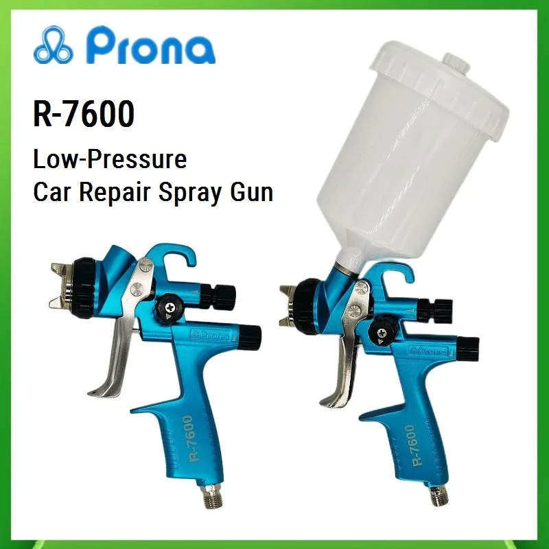 

Prona R-7600 MP, Manual Spray Gun With 600cc Plastic Cup, Car Repair Painting , R7600, Gravity Feed Type