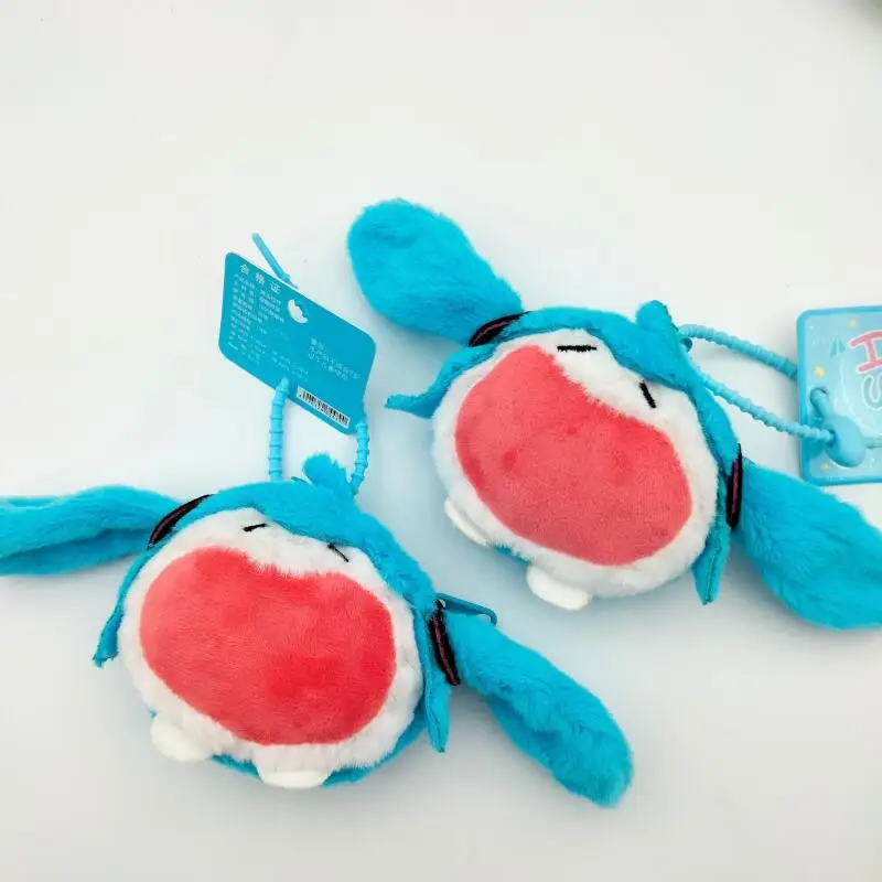 Kawaii Cartoon Hatsune Miku Plush Toys Coin Purse Wallet Keychain Peripheral Earphones Storage Bag Pendant Friend Birthday Gift