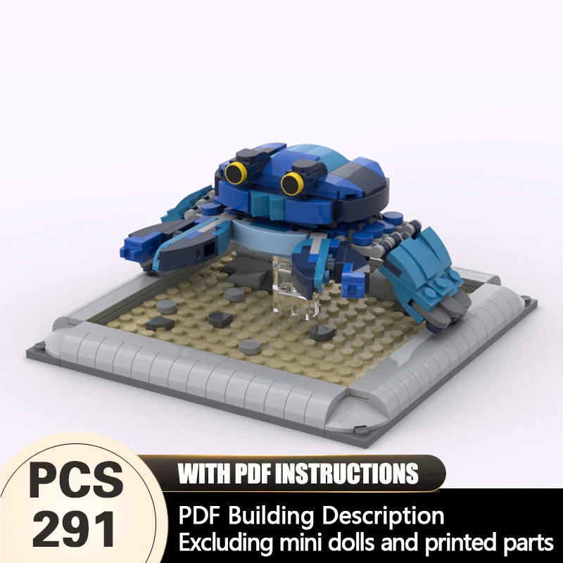 

Creators Animal Series Model MOC Building Bricks Blue Crab Modular Technology Gifts Holiday Assemble Children Toys Suit