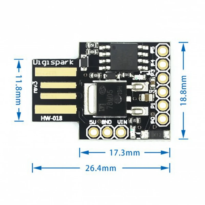 Dla ATTINY85 USB rozwoju zamienna płyta części zamiennych Digispark uniwersalny wygodny przenośny Micro-USB Development Board