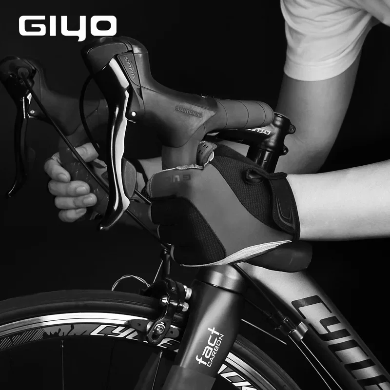 GIYO S-10 Newest Summer MTB Bike Half Finger Cycling Glove Bicycle Breathable Shock Absorbing Sport Gloves Antiskid