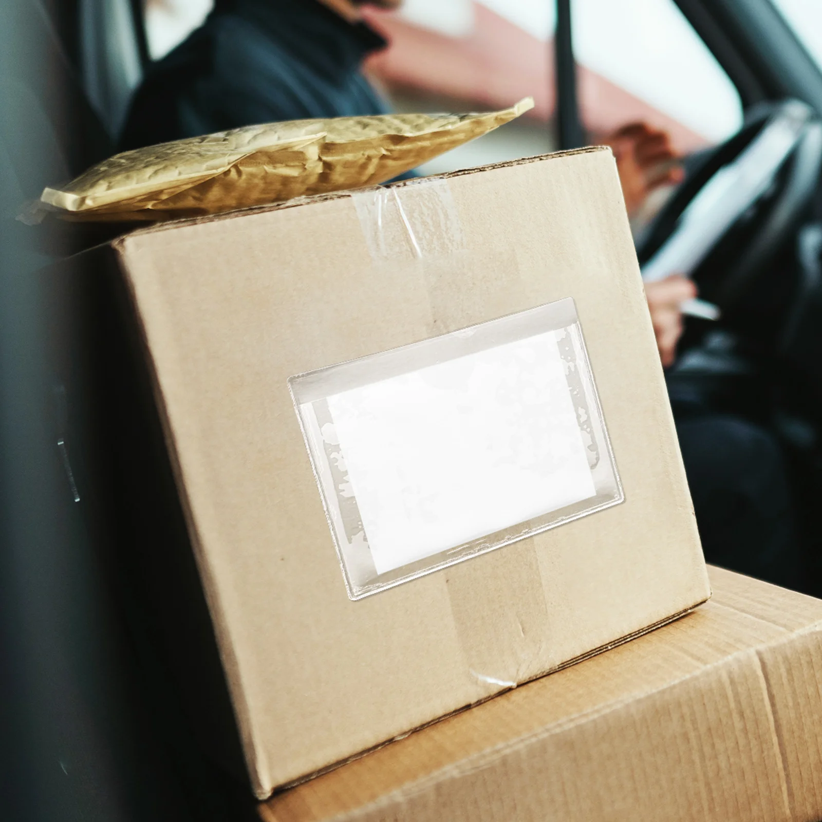 30 قطعة أكياس بطاقات ذاتية اللصق حامل بطاقة المواد سهلة العصا إزالة بطاقات الحماية مكتب المنزل حقيبة التسمية المدرسية #1