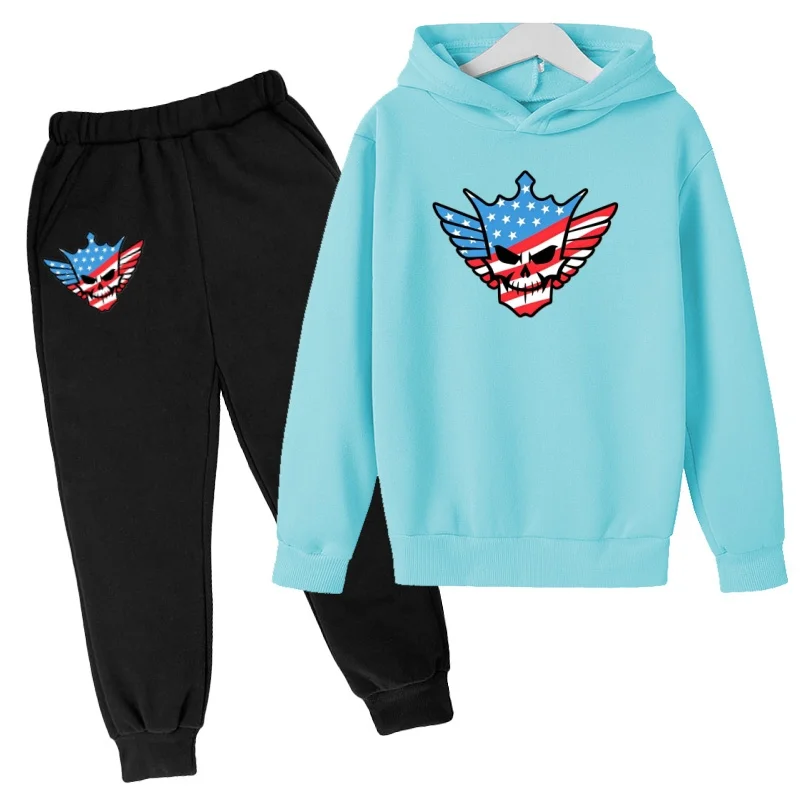 Kinder-Sportoutfit Marke - Hoodie + Hose mit Kodiroz Anime-Mustern, geeignet für Jungen und Mädchen im Alter von 3 bis 13 Jahren. – Detail 10