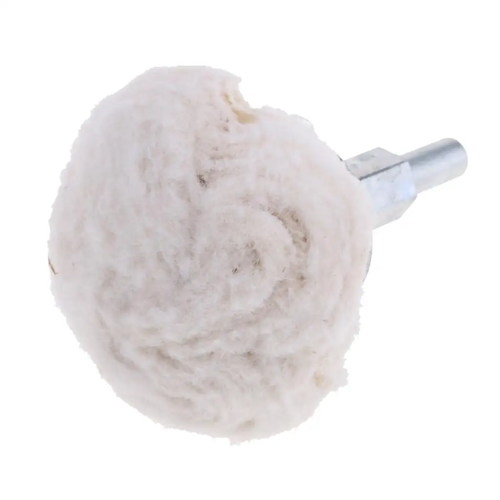 White Cotton Buffing Wheel for Rotary Polisher Mini Grinding Machine Metal Plastic Jewelry Carving Tools