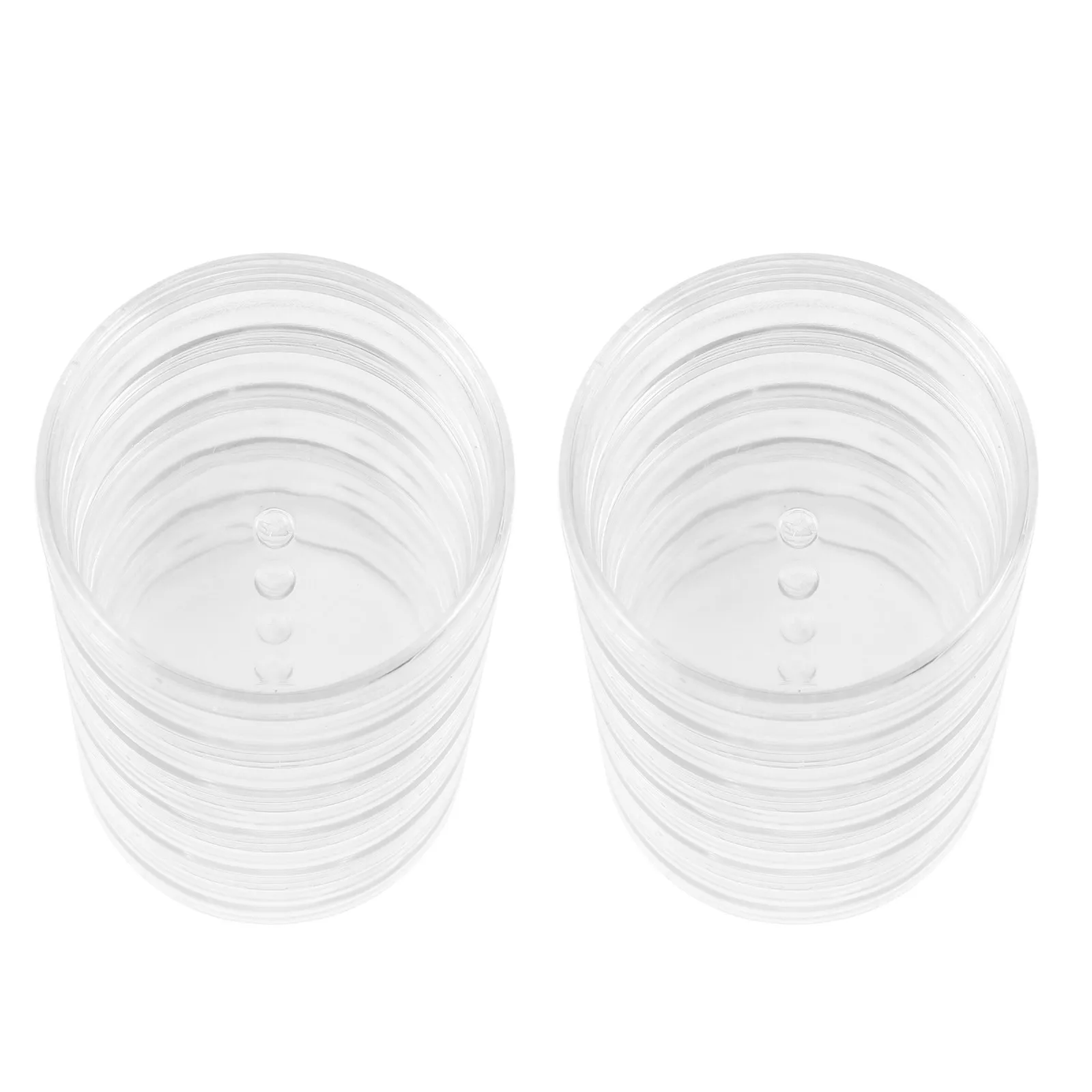 

2 комплекта прозрачных круглых коробок для хранения украшений, универсальные, элегантный дизайн, изысканная подарочная коробка на День святого Валентина, день рождения