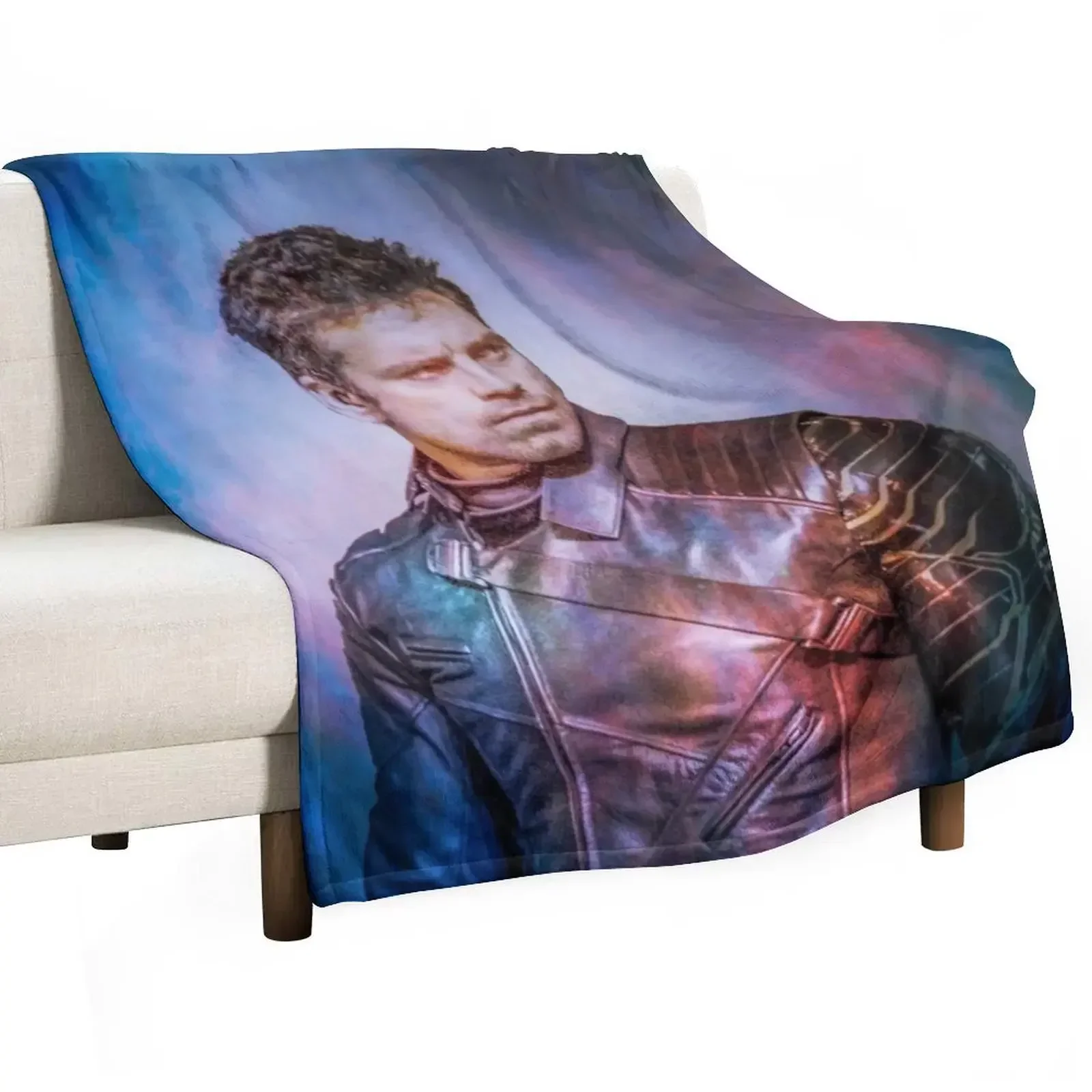 Bucky - Sebastian Stan Throw Blanket Furrys warm winter Decorative Beds Quilt Blankets