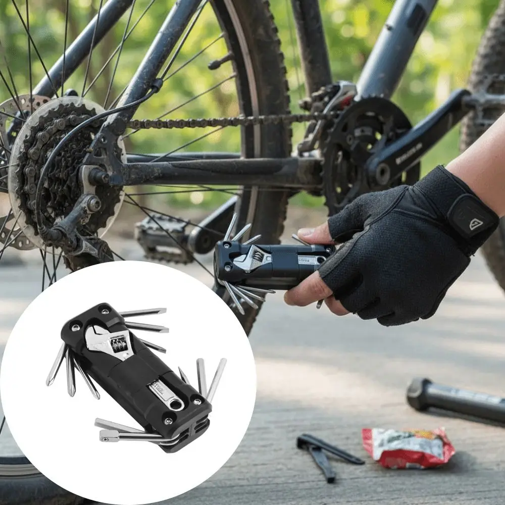 

Multitool Motorcycle Tool Kits Portable Design Durable Construction Tire Repair Tool Stainless Steel Screwdriver Included