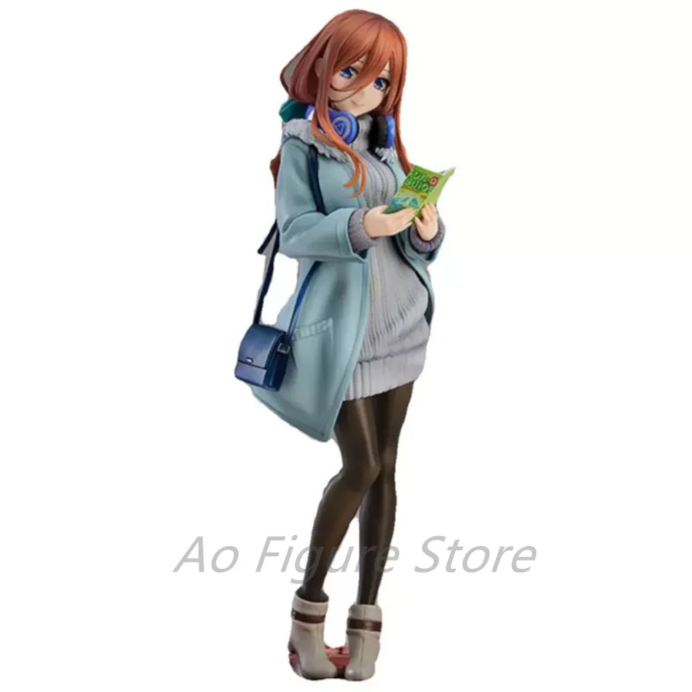 27cm Nakano Miku Figure Anime The Quintessential Quintuplets Figure Kawaii School Uniform Standing Ichika Model statue PVC Toys