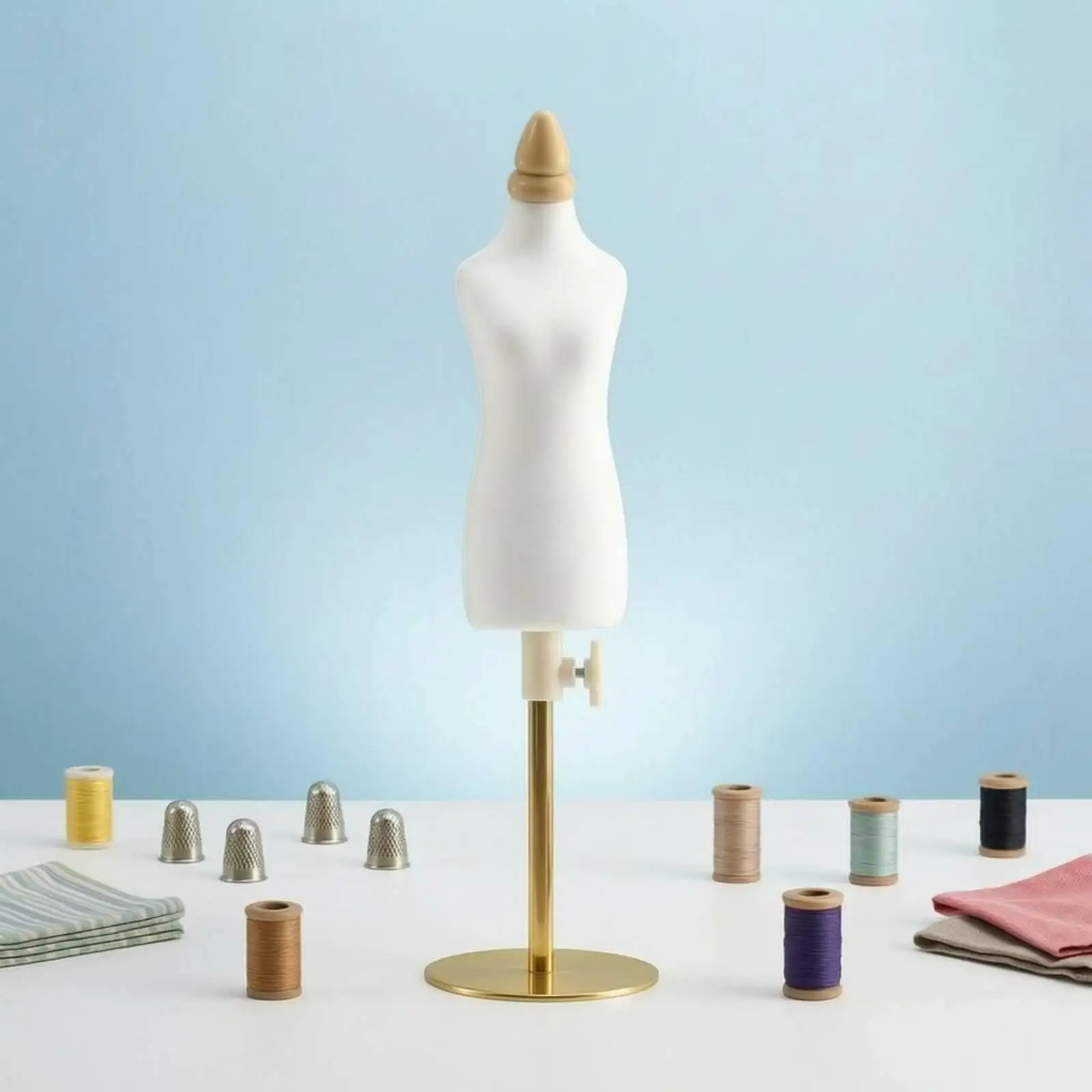 Teaching Mannequin Mini Adjustable Dress Form Sewing Mannequin for Fashion Designers and Garment Pattern Making