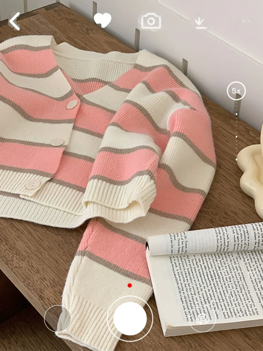 

ort V-Ne Вязаный свитер на пуговицах с широкой полоской и текстурой Цвет для поездок на работу Sle Regular Sve Long Sve Трикотаж