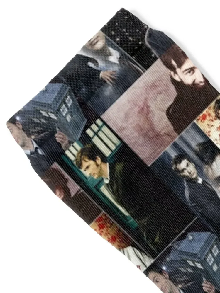 David Tennant Rectangular Photo Collage Socks Heating sock cycling luxe Socks Women's Men's