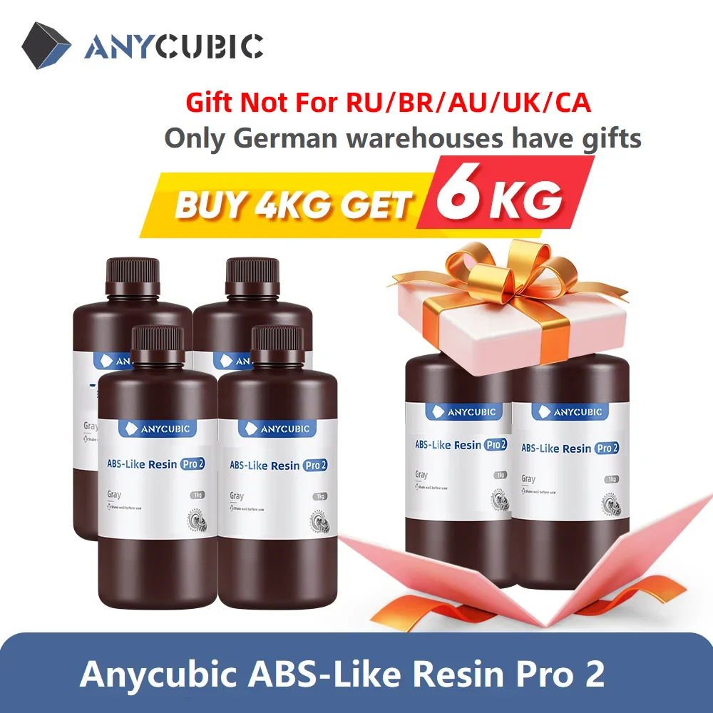 Newest 4pieces/lot Anycubic ABS Like Reisn 3d Resin High Precision UV 405nm For LCD SLA DLP Anycubic Photon Resin 3d Printer