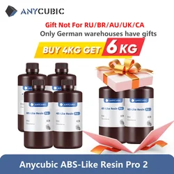 Lo más nuevo, 4 unids/lote Anycubic ABS Like + resina 3d UV de alta precisión 405nm para impresora 3d de resina de fotones Anycubic LCD SLA DLP Anycubic