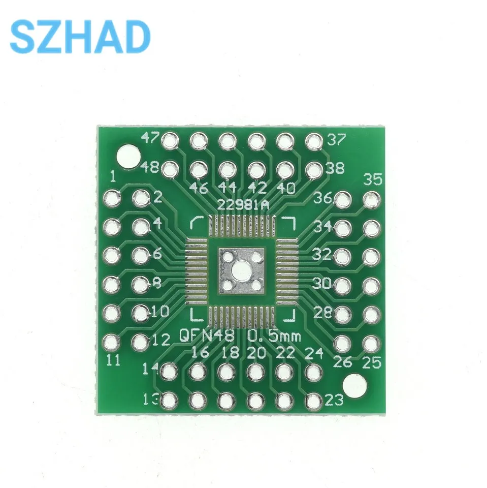 10pcs/lot QFN56 QFN64 DIP48 QFN444 Adapter Board Converter Pinboard Patch to DIP 0.5mm 0.8mm Transfer Plate