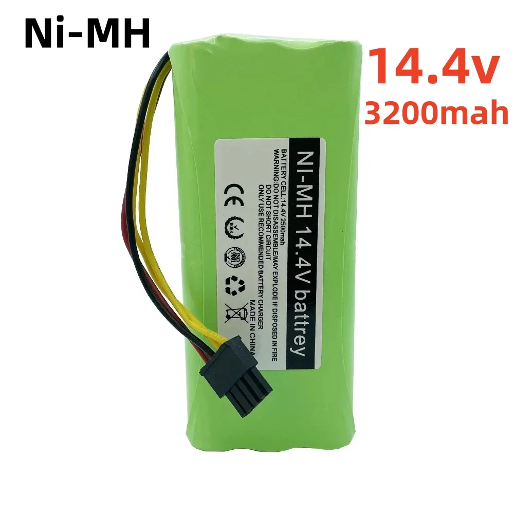 . For Ecovacs Deebot Deepoo X600 ZN605 ZN606 ZN609 Midea Redmond Vacuum Cleaner 14.4V 2500MAH Ni-MH AA Rechargeable Battery Pack