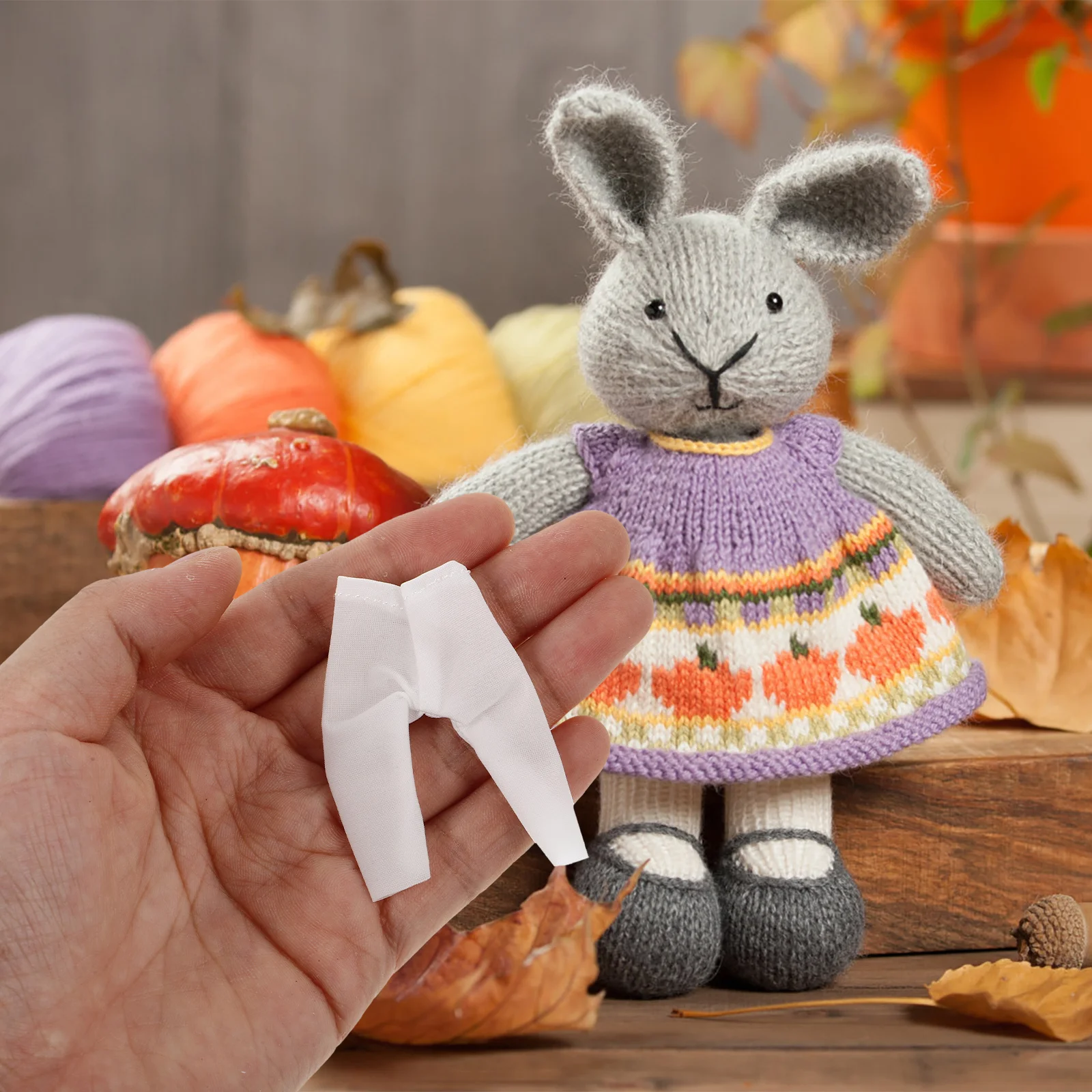 Ob11 Ubranka dla lalek, biała bazowa koszulka, odporna na plamy, z długim rękawem, elastyczna, z niskim kołnierzykiem, odzież jesienna w skali 1:12