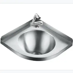 Stainless Steel 304 Hand Wash Basin Corner Kitchen Sink For RV/Caravan/Yacht/Motorhome Train GR-596 1.2mm Thick