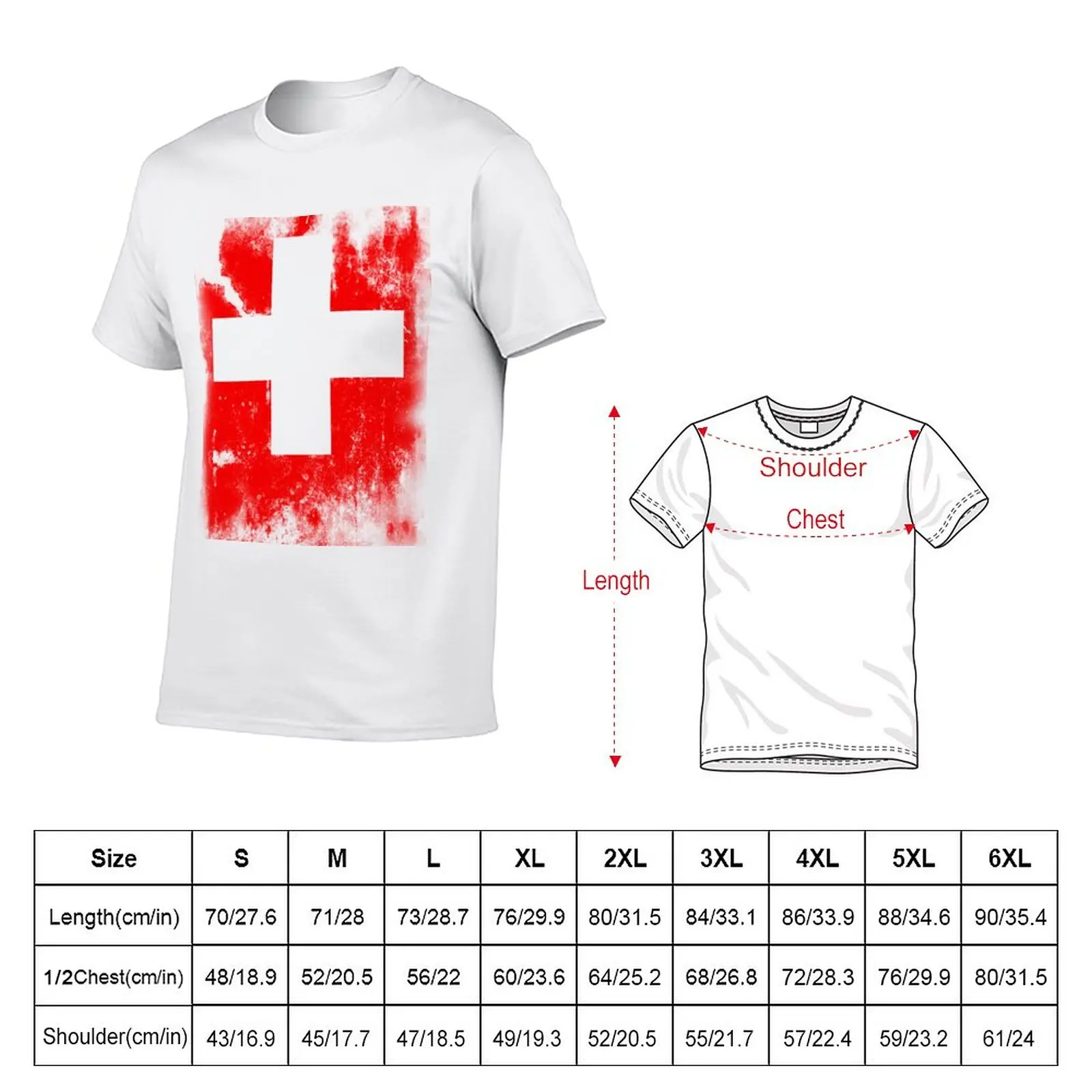 Flag of Switzerland T-Shirt customs design your own shirts graphic tees new edition cute tops mens funny t shirts