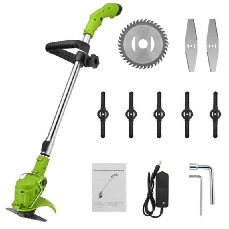

Agricultural household weeder wireless handheld lawn mower lithium battery rechargeable lawn mower