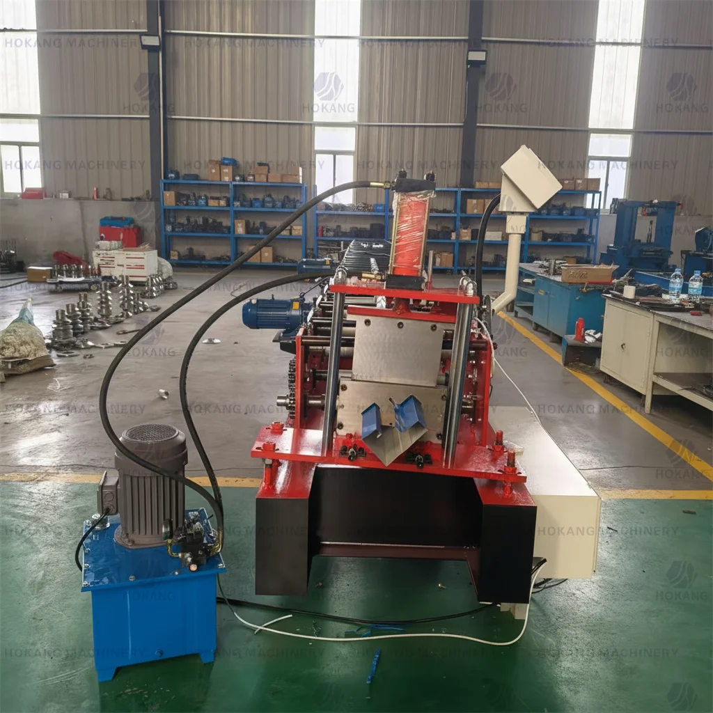 Automatic PLC Half Round Metal Rain Gutter Profile Cold Roll Forming Machine